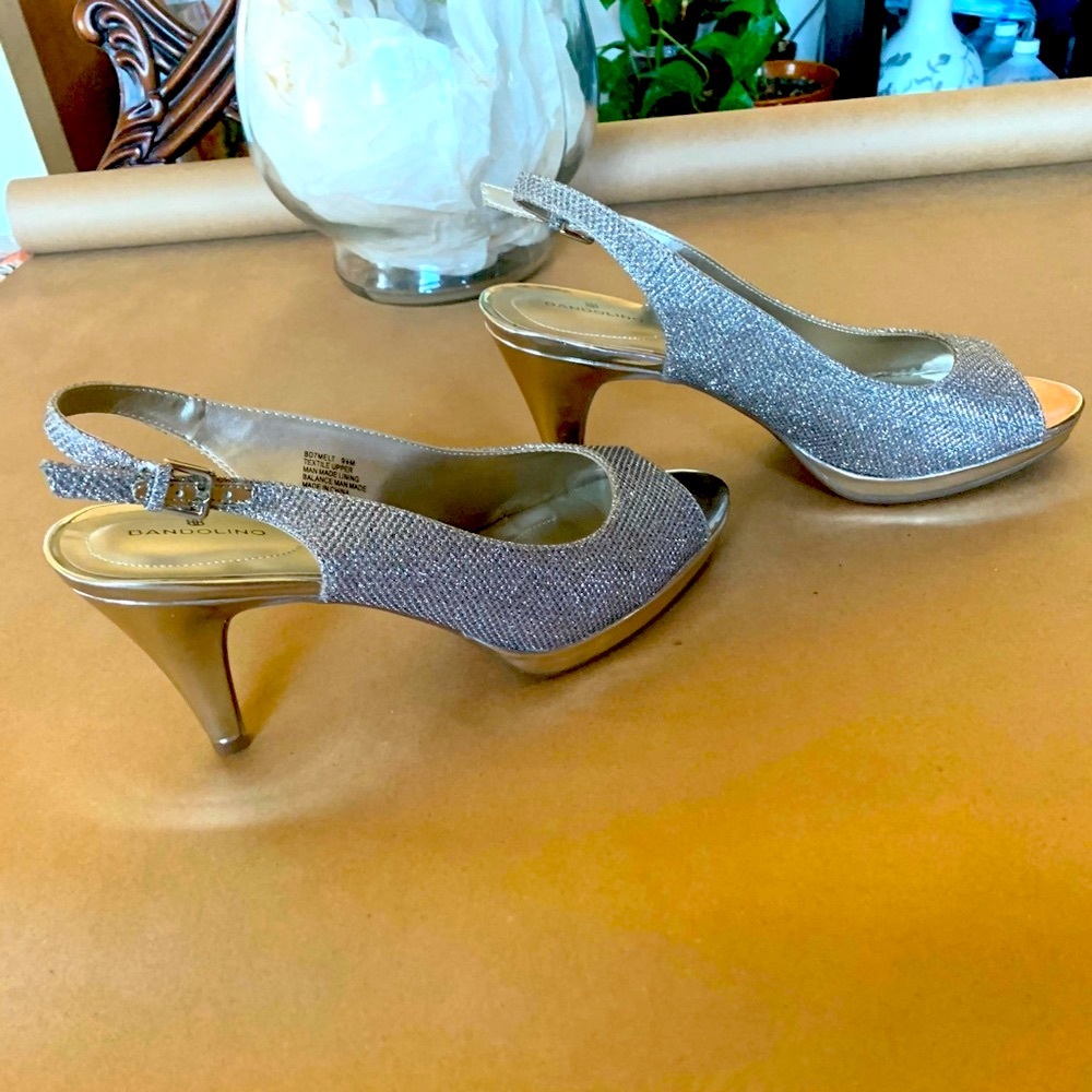 Sparkly Heels Sling Back  Pumps